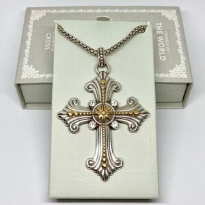 NWT Brighton Roman Cross Necklace